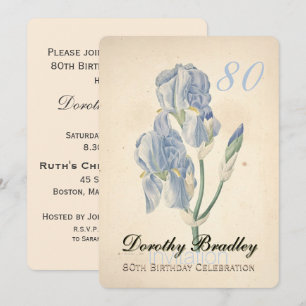 Invitación a la celebración del 80º cumpleaños de 