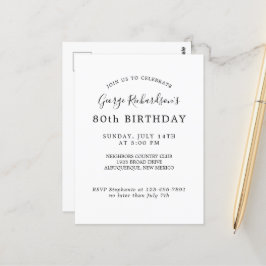 Invitación a la Celebración del 80 Cumpleaños