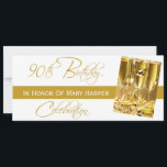 Invitación a la celebración del 90º cumpleaños<br><div class="desc">Las líneas simples y limpias de esta invitación hacen una bienvenida de cadera a la familia y amigos y una elegante señal de que el buen tiempo será para todos!  ¡No te olvides del franqueo!</div>