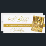 Invitación a la celebración del 90º cumpleaños<br><div class="desc">Las líneas simples y limpias de esta invitación hacen una bienvenida de cadera a la familia y amigos y una elegante señal de que el buen tiempo será para todos!  ¡No te olvides del franqueo!</div>