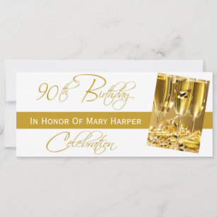 Invitación a la celebración del 90º cumpleaños