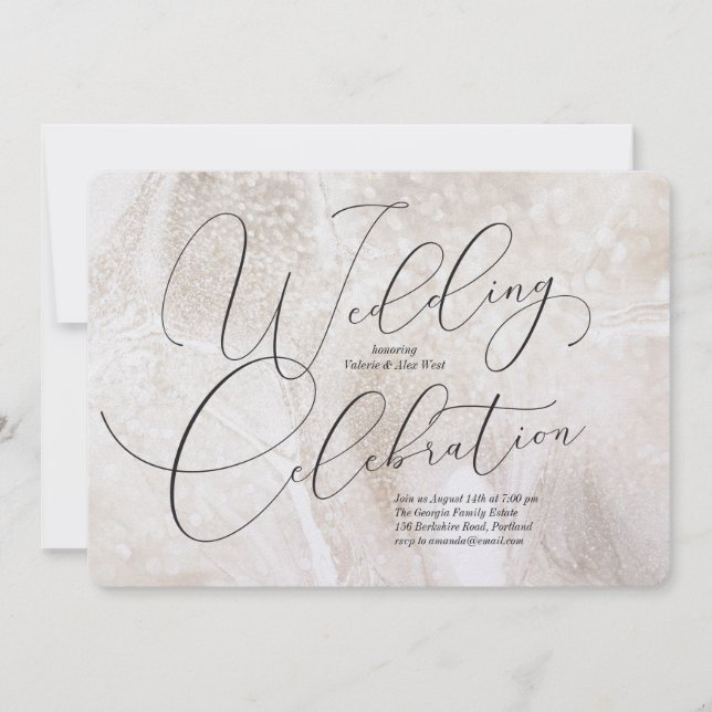 Invitación a la celebración del boda (Anverso)