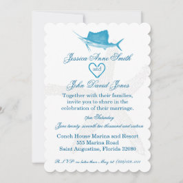 Invitación a la celebración del Boda de marineros