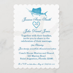 Invitación a la celebración del Boda de marineros