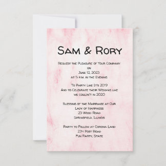 Invitación a la celebración del Boda de Sencillo P