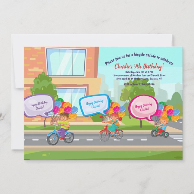 Invitación a la celebración del cumpleaños del des (Anverso)