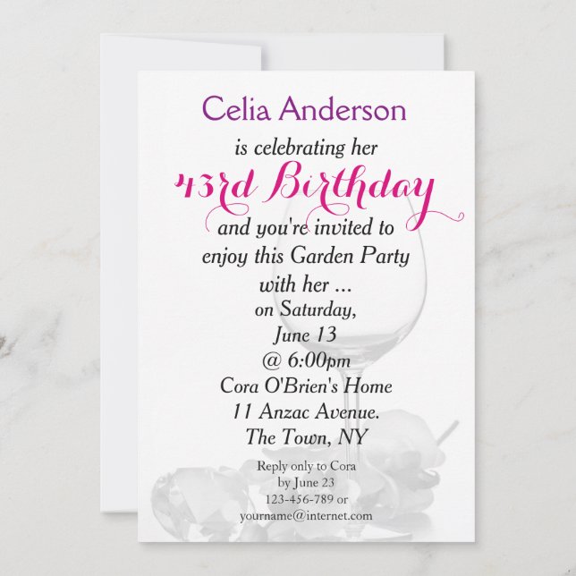 Invitación a la celebración del cumpleaños del Fie (Reverso)