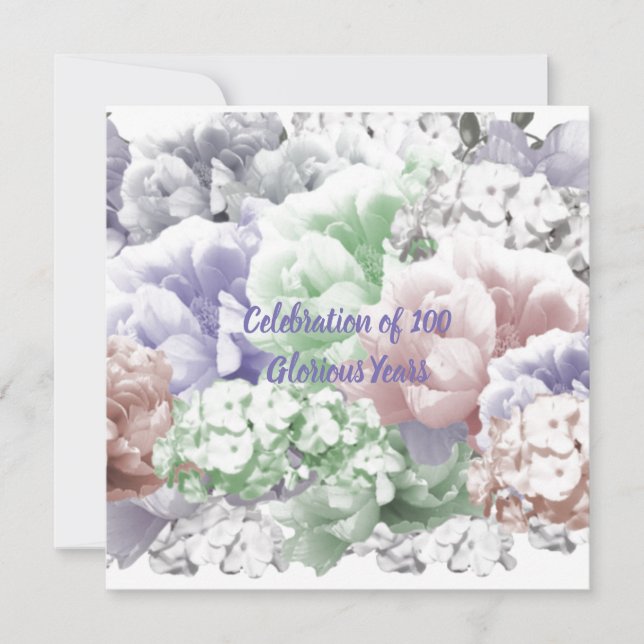 Invitación a la celebración del cumpleaños número  (Anverso)