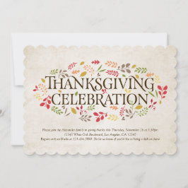 Invitación a la celebración del Día de Acción de G