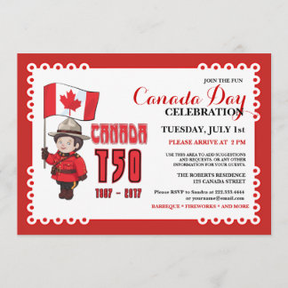 Invitación a la celebración del Día de Canadá 150