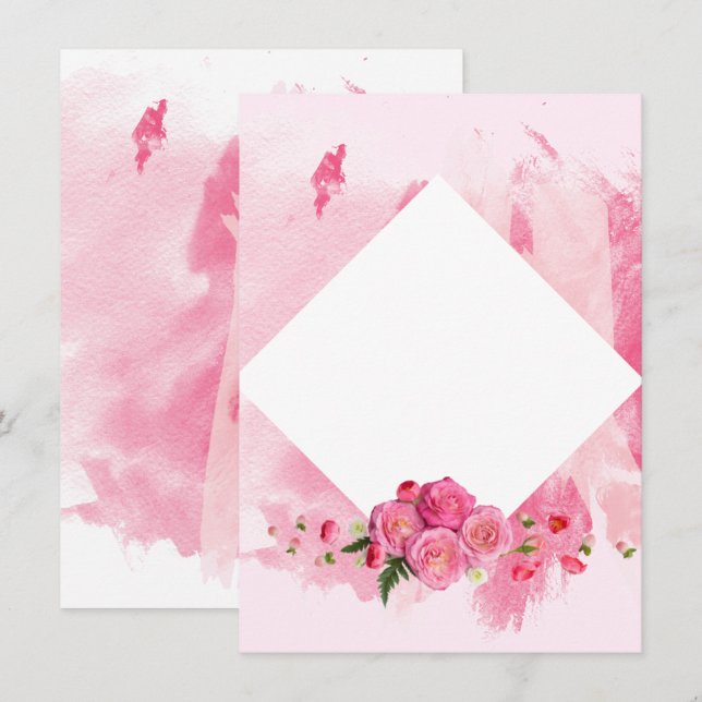 Invitación a la celebración del Día de la Madre (Anverso / Reverso)