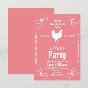 Invitación a la celebración del Fiesta Hen