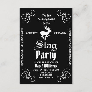 Invitación a la celebración del Fiesta Stag