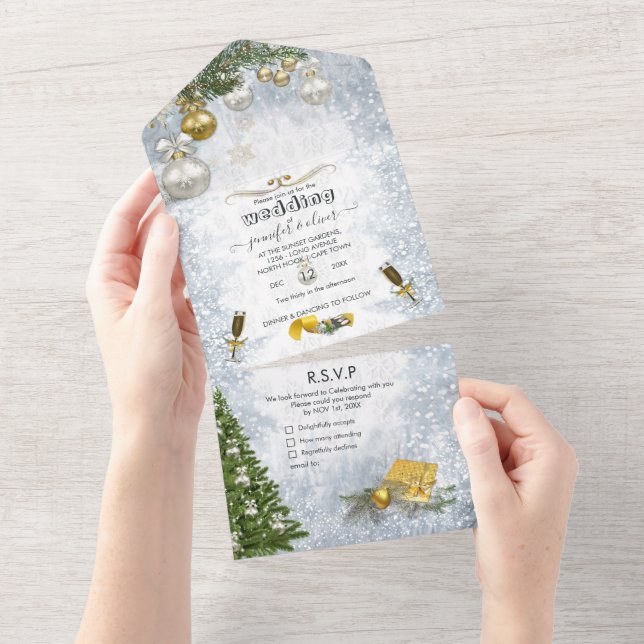 Invitación a la celebración del invierno blanco to (desgarro)