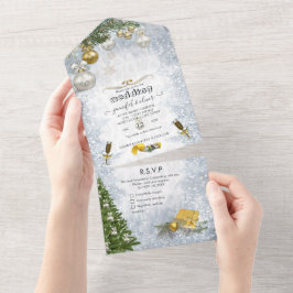 Invitación a la celebración del invierno blanco to