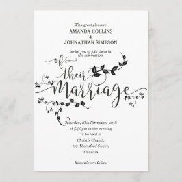 Invitación a la celebración del matrimonio