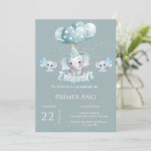 Invitación a la celebración del primer cumpleaños 