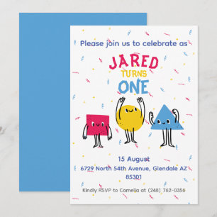 Invitación a la celebración del primer cumpleaños 