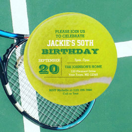 Invitación a la celebración del tenis