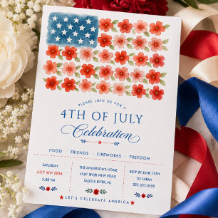 Invitación a la Celebración Floral del Cuatro de J