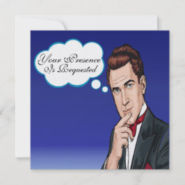 Invitación a la celebración formal de Pop Art Man