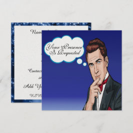 Invitación a la celebración formal de Pop Art Man