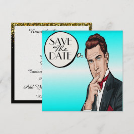 Invitación a la celebración formal de Pop Art Man