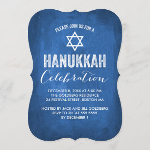 Invitación a la celebración moderna de Hanukkah