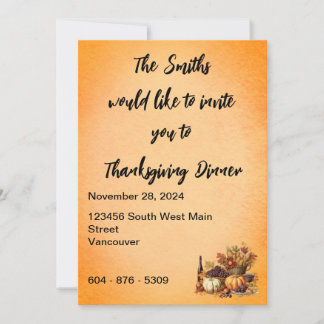 Invitación a la cena