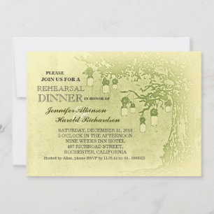 Invitación a la cena a partir de un ensayo rústico