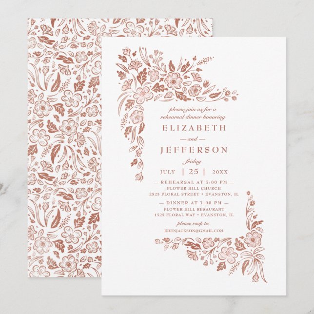 Invitación a la cena con ensayo de marco Florid (Anverso / Reverso)