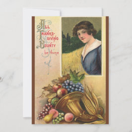 Invitación a la cena de Acción de Gracias