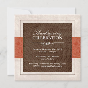 Invitación a la cena de Acción de Gracias
