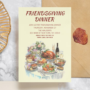 Invitación a la cena de Acción de Gracias