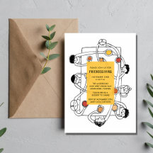Invitación a la cena de Acción de Gracias