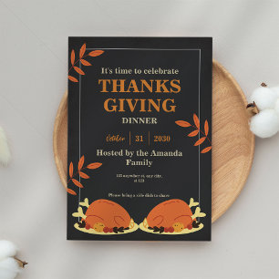 Invitación a la cena de Acción de Gracias