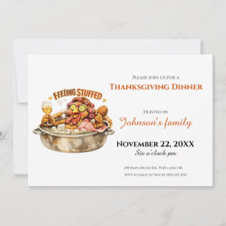 Invitación a la Cena de Acción de Gracias