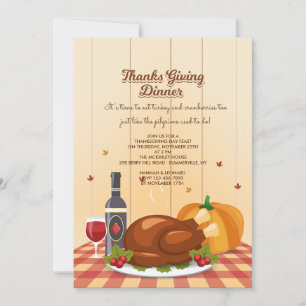 Invitación a la Cena de Acción de Gracias
