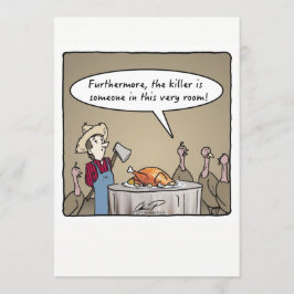 Invitación a la cena de Acción de Gracias: ¡Asesin
