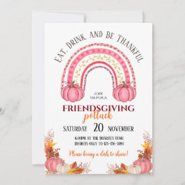 Invitación a la cena de Acción de Gracias comparti