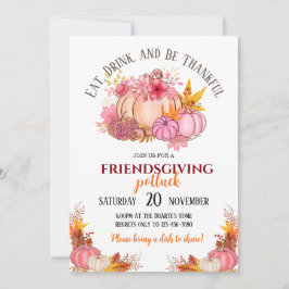 Invitación a la cena de Acción de Gracias comparti