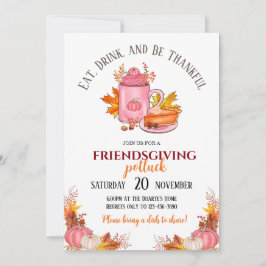 Invitación a la cena de Acción de Gracias comparti