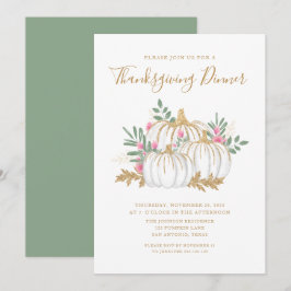 Invitación a la cena de Acción de Gracias de Calab