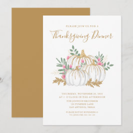 Invitación a la cena de Acción de Gracias de Calab