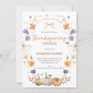 Invitación a la Cena de Acción de Gracias de Calab