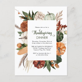 Invitación a la cena de Acción de Gracias de la Ca