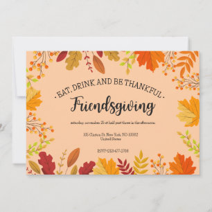 Invitación a la Cena de Acción de Gracias del Foll