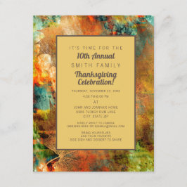 Invitación a la cena de Acción de Gracias familiar