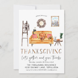 Invitación a la cena de Acción de Gracias para los
