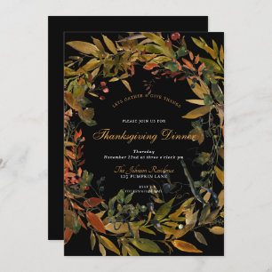 Invitación a la cena de Acción de Gracias por la g